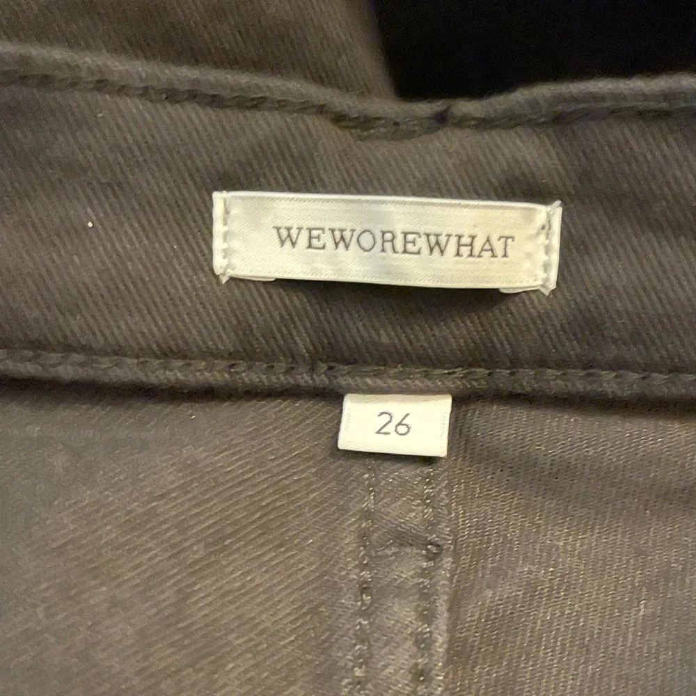 WeWoreWhat Rocker Low Rise Black Straight Leg Jeans NWT Size 26